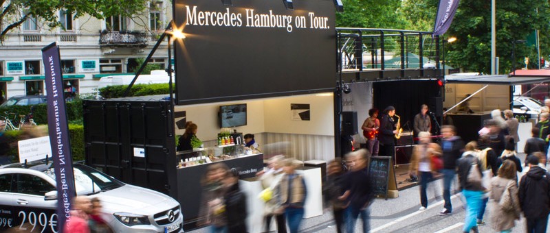 Daimler AG Hamburg / MWB Theater- und Veranstaltungs GmbH Berlin Daimler AG HH Pop-Up-Store / MWB Theater- und Veranstaltungs GmbH Berlin